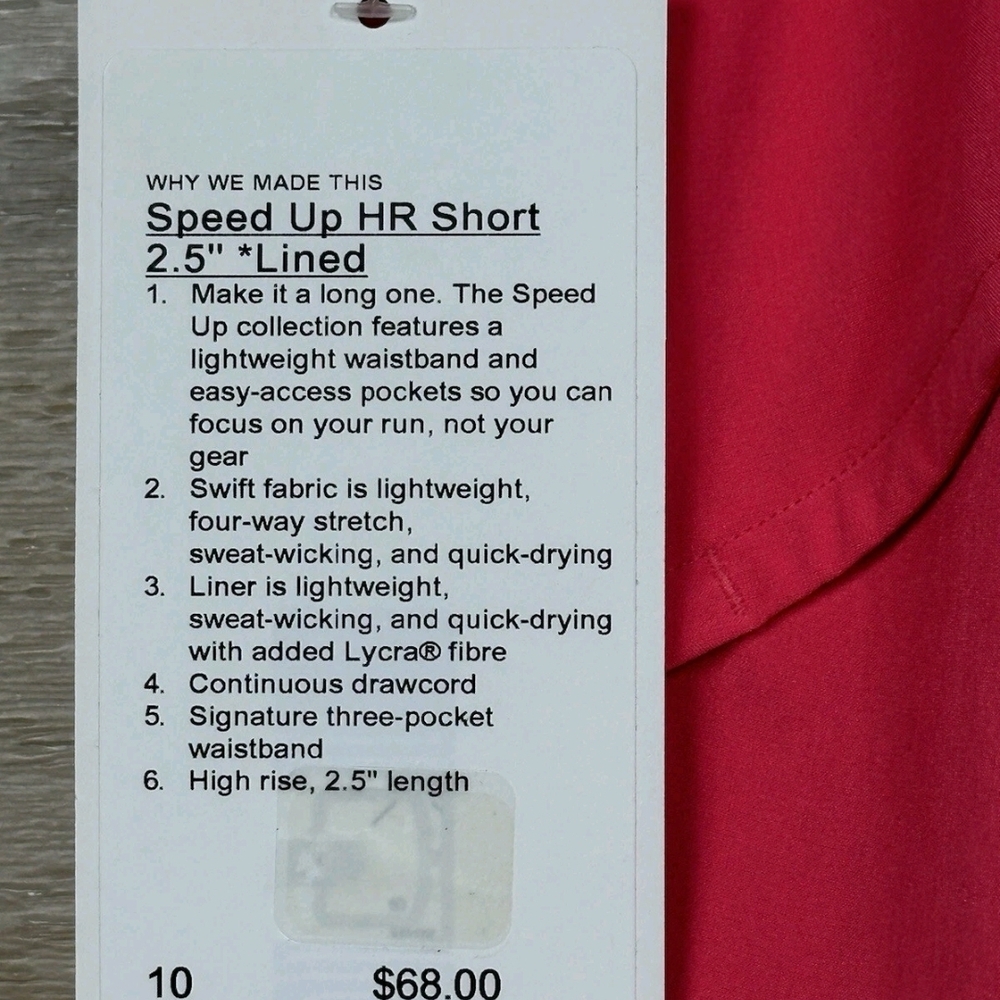 lululemon athletica Coral Pink Athletic Shorts - Picture 7 of 8